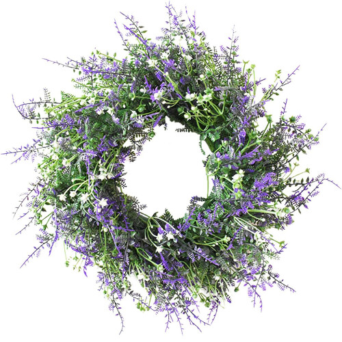Artificial spring wreaths, door wreath, spring lavender wreath for spring