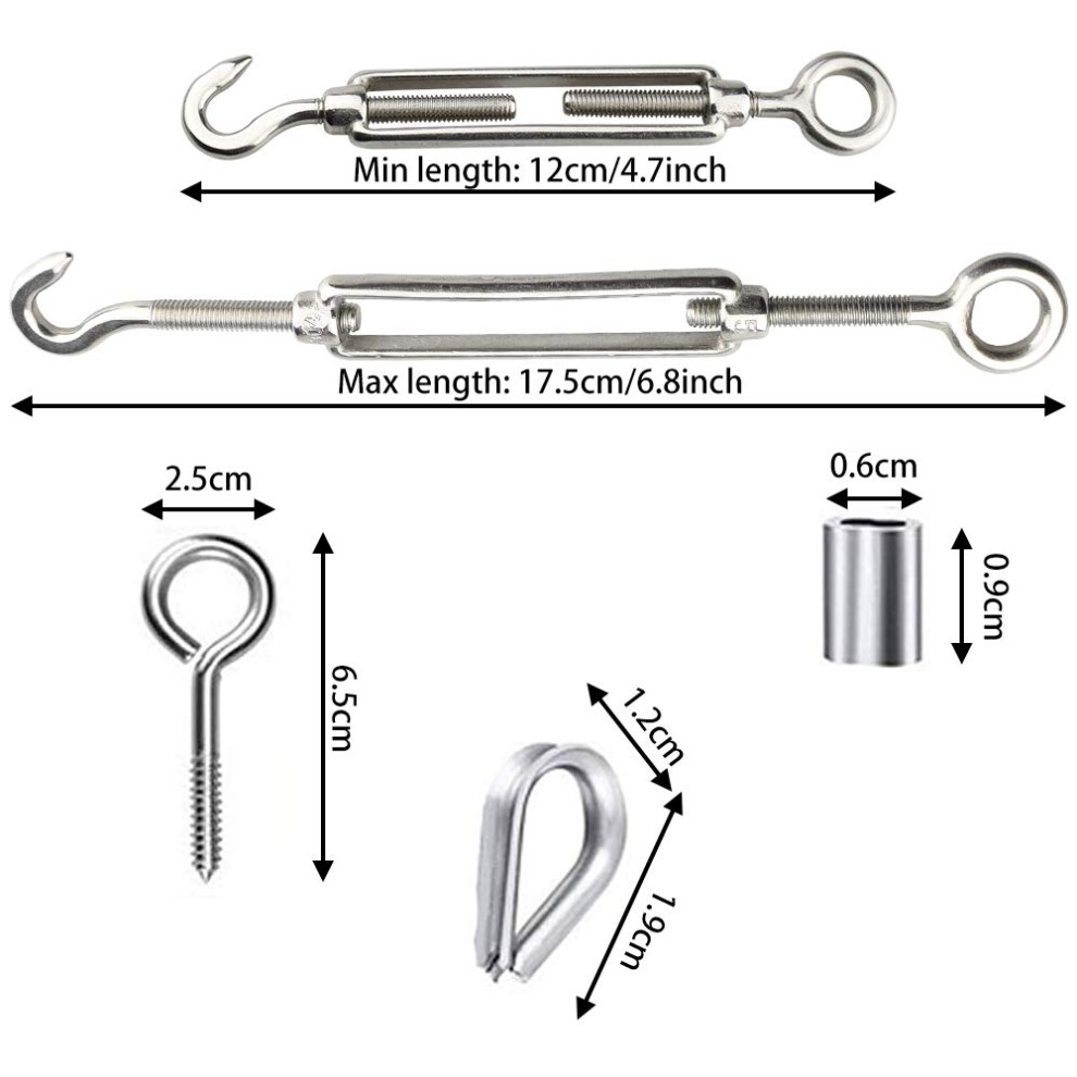 Stainless steel cable, wire rope with turnbuckle, steel cable kit, wire rope clamp-image-OPC-PMBGW5S-NEW
