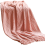 Sofadecke Boho Decke Strick Decke weich Wohndecke Rosa 1