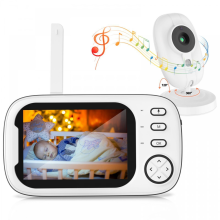 Baby monitor with camera, 3.5" LCD screen, 360 viewing angle