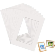 10 folhas de papelão para passe-partout, 29,7 x 21 cm, papelão branco para passe-partout.