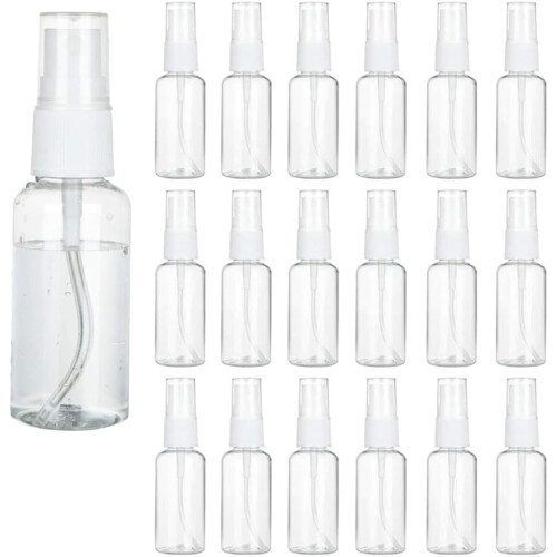 20 μικρά μίνι μπουκαλάκια ψεκασμού 30ml για γέμισμα με πλαστικό άρωμα