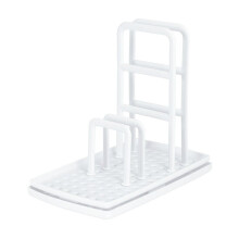 DIY Vit diskbänk Organizer Köksredskapshållare Avrinningsbräda Svamphållare Handduksställ PP Plastförvaringshylla