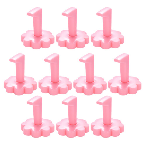 10 Pezzi Staccabile Per Punta Unghie Espositore Rosa