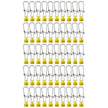Fishing Clip Sinkers 50-Pcs Line Connector Sliders Swivels Lock Sinkers For Fishing Tackle