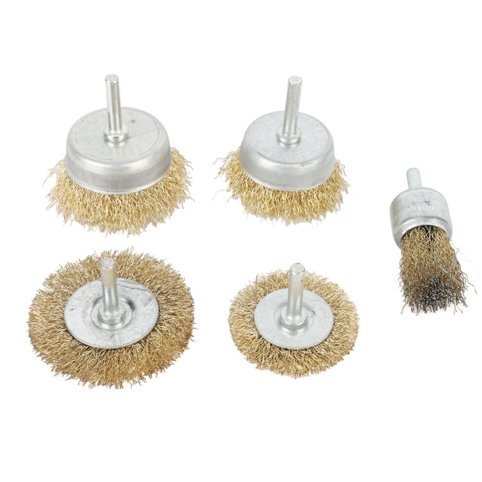 Wire Wheel Brush Stainless Steel Coarse Crimped Cup Brush Set For Angle Grinder Rust Removal 5 Pcs 9016109476364