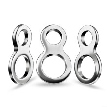 Stainless Steel Double Hole Fishing Swivels Size 3# For Saltwater Terminal Tackle Lure Connectors