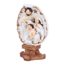 4Stk Mini Jesu Figur: Harz Weihnachtskrippe Für Tischdekoration