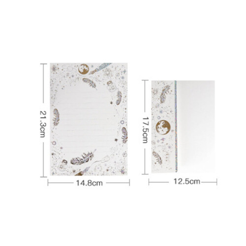 Carta Vintage Con Buste (Bianco, 32 Pz + 4 Buste) 1