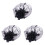 3 Bruidsmeubel Hoed Haarspeld Gaas Sluier 2