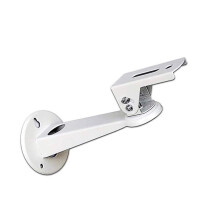 Adjustable Projector Wall Mount 360 Degree Rotation Heavy Load 7.9 Inch Length White For Digital Camera