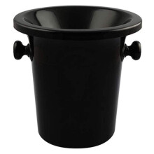 Plastic Wine Tasting Insulated Ice Bucket With Lid 3.75 L Capacity Portable Black Leak Proof