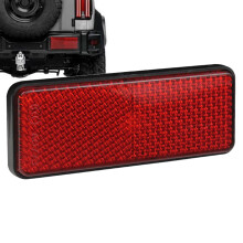 Red Motorcycle Reflective Warning Reflectors Screw Mount Tail Lights Scooter Dirt Bike Or Motorcycle Rectangle Reflector