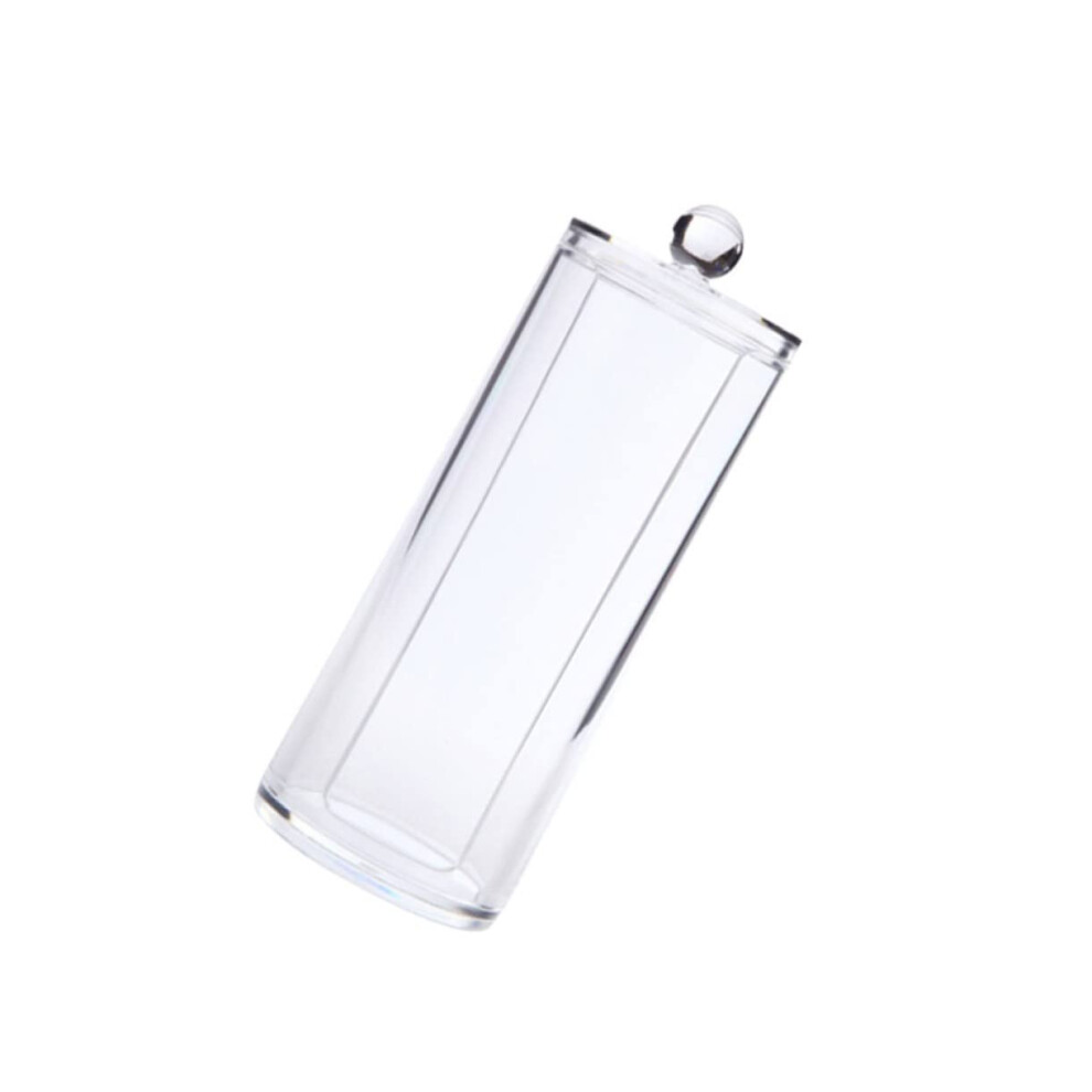 Cotton Swab Container Lids Makeup Cotton Pad Organizer Storage Box For Cosmetics 7x7x19cm Home Travel
