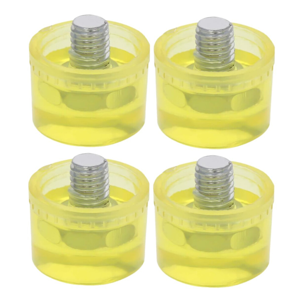 Rubber Hammer Head Replacement Mallet Tips 4-Piece Set Shock-Resistant Furniture Assembly Delicate Surfaces Easy Install-image-OPC-PMBH6YB-NEW