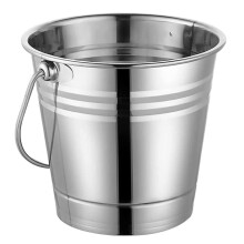 Ice Bucket Stainless Steel Portable Ice Chiller With Handle For Champagne Wine Beer Cooler