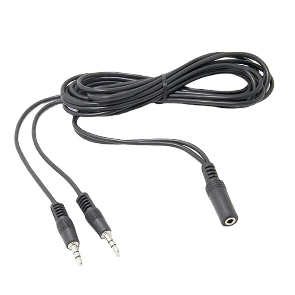 3.5Mm Female To Double 3.5Mm Male Y Splitter Cable Stereo Audio Adapter For Headphones And Loudspeakers 9354506357290