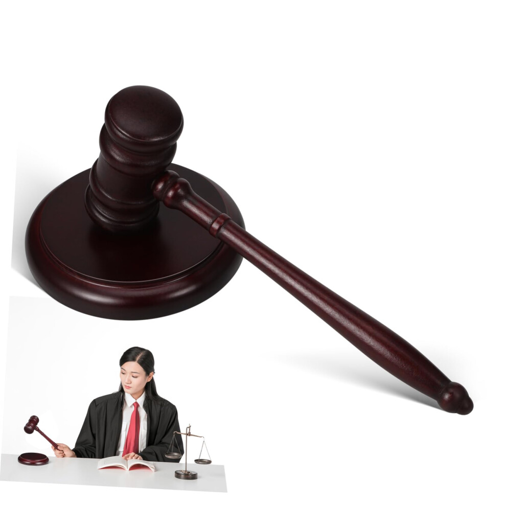 Official Judge Hammer Auction Gavel With Sound Block Set Wooden Gavel for Legal Meetings Ceremonies-image-OPC-PMBH8TD-NEW