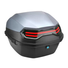 Motorcycle Trunk Top Case Grey Large Capacity Sea Turtles Design Helmet Storage For Motorcycle Scooter Electric Bike