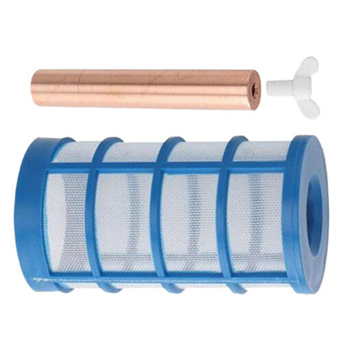 Solar Pool Copper Anode Replacement for Water Purifier Unit Long-Term Pool Maintenance Corrosion-Resistant Eco-Friendly