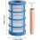 Solar Pool Copper Anode Replacement for Water Purifier Unit Long-Term Pool Maintenance Corrosion-Resistant Eco-Friendly 4