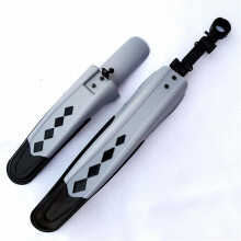 Bicycle Mudguard Universal MTB Mudguard for Road Bike Front and Rear Mud Guard Wings Grey