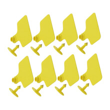 Cow Cattle Ear Tags 100-Piece Blank Plastic Ear Tags For Livestock Identification Cattle Dairy Farm Use
