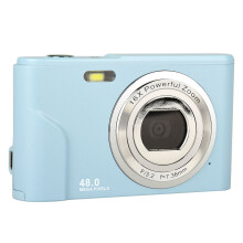 Digitalkamera 48MP mit 16x Digitalzoom, HD-Display, 2.4 Zoll IPS-Bildschirm LightBlue