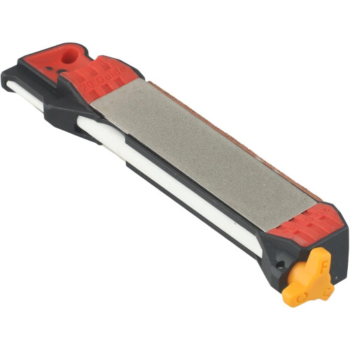 Multifunctional Double-Sided Sharpener Red Outdoor Camping Knife Sharpener For Kitchen Knives 2