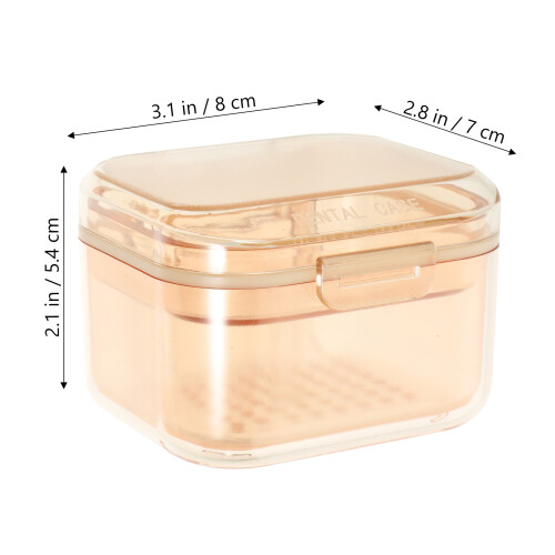 Zahnspange Box Kunststoff Zahnersatz Etui Behälter 1