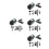 4 Sets Schwerkraft Tauchpumpe Mit 6