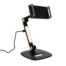 Tabletständer Für Ablage Handyhalterung Am Schreibtisch, Schwarz