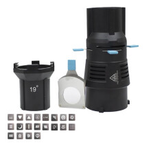 Conical Snoot for Bowens Mount Photo Condenser Built In Geometric Sheet Shapes Gobo Filter 19 Degree Single Lens