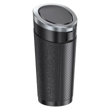 Car Trash Can Portable Car Garbage Container Leakproof Waterproof Trash Bin With Lid Silver