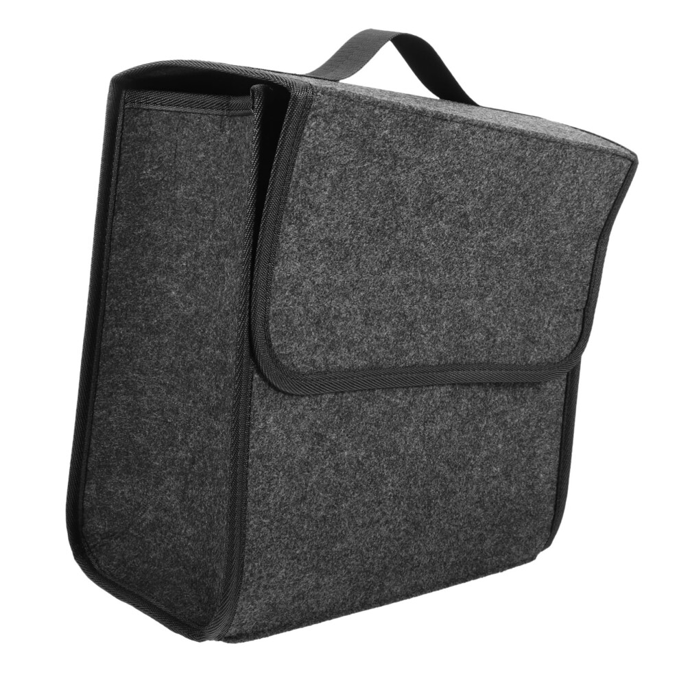 Portable Folding Car Trunk Organizer Felt Material For Cars And Suvs Easy Installation Compact Design 9084446475685