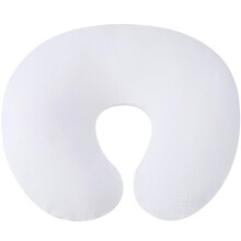 100% Cotton Muslin Nursing Pillow Cover 22 x 17 Inches White Solid Fits Standard Infant Nursing Pillow or Positioner