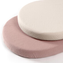 Muslin Bassinet Sheets For Baby Soft Fitted Bedside Sleeper Compatible With MiClassic & Milliard Bassinet