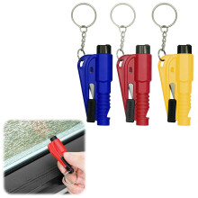 3 In 1 Emergency Window Breaker Safety Tool 3 Pack With Seatbelt Cutter Distress Whistle Compact Belt Cutter Impact Head