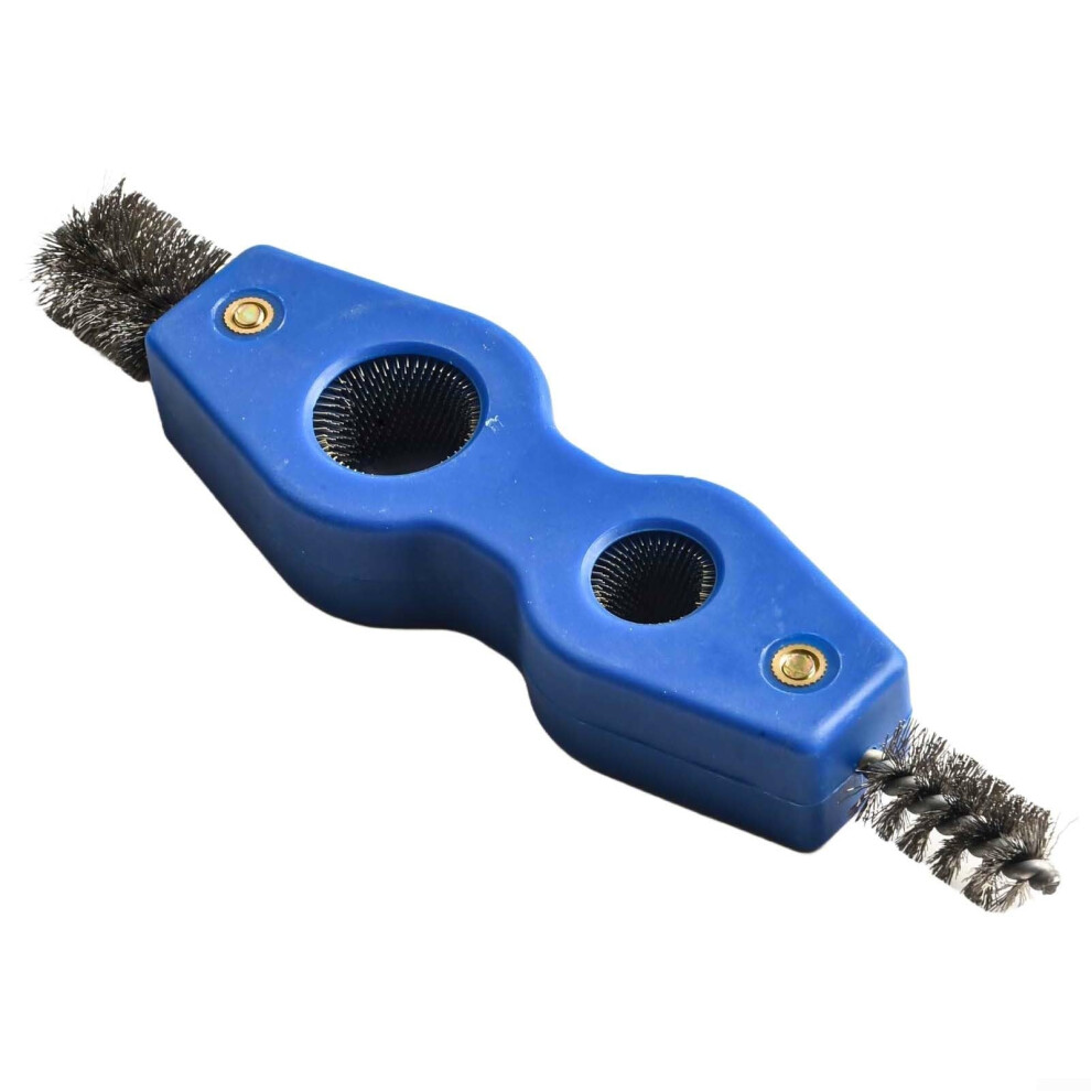 Metal Copper Pipe Cleaner For Drill With 4-In-1 Dual-Head Battery Brush, Hexagonal Handle, 15Mm And 22Mm Plumbing Sizes 9084446476521