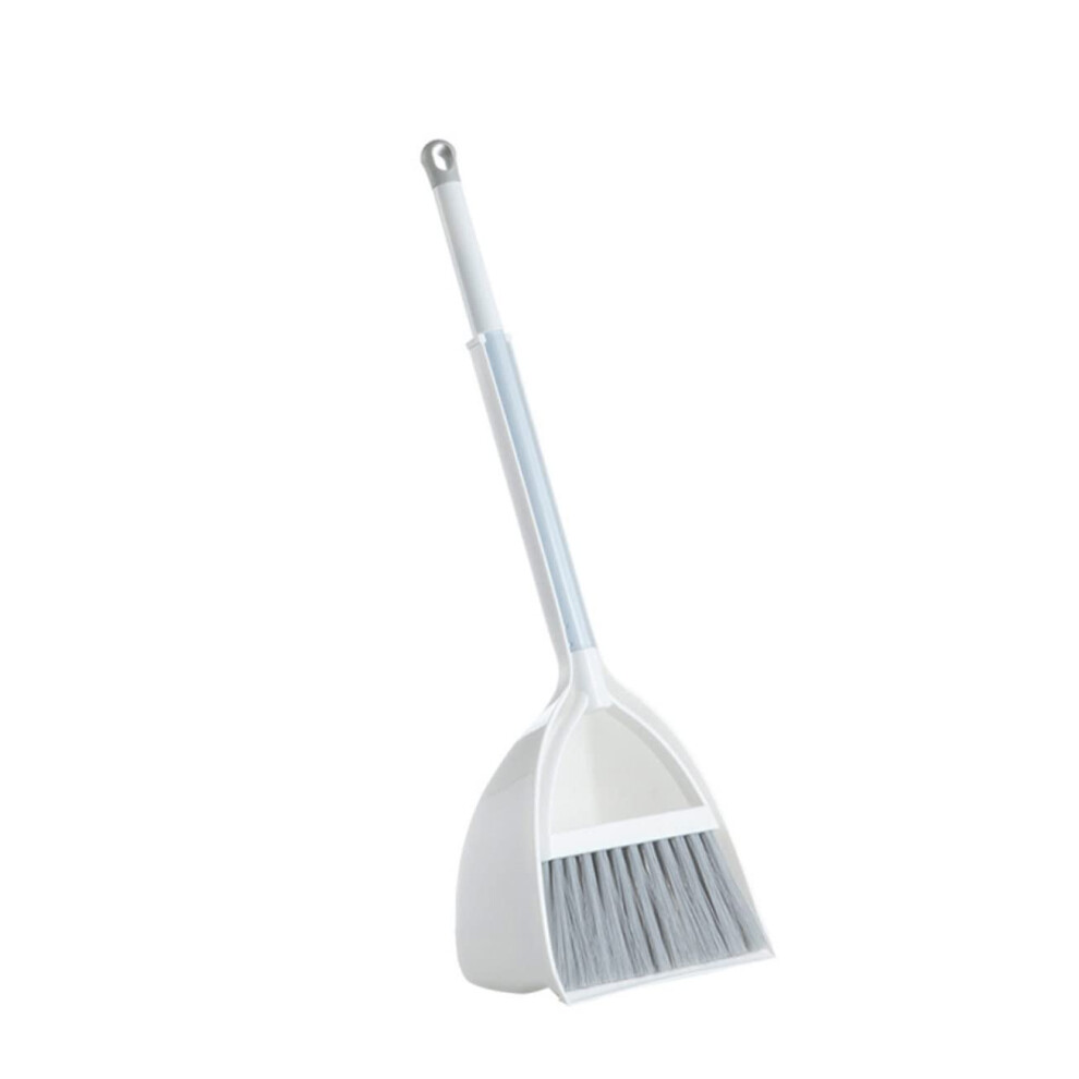 Detachable Small Broom White With Supple Bristles And Dustpan For Kids Cleaning Supplies Teaching Housekeeping