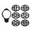 1 Set Einzigartiger Golfball-Marker Abs Für Das Golfsportspiel 6