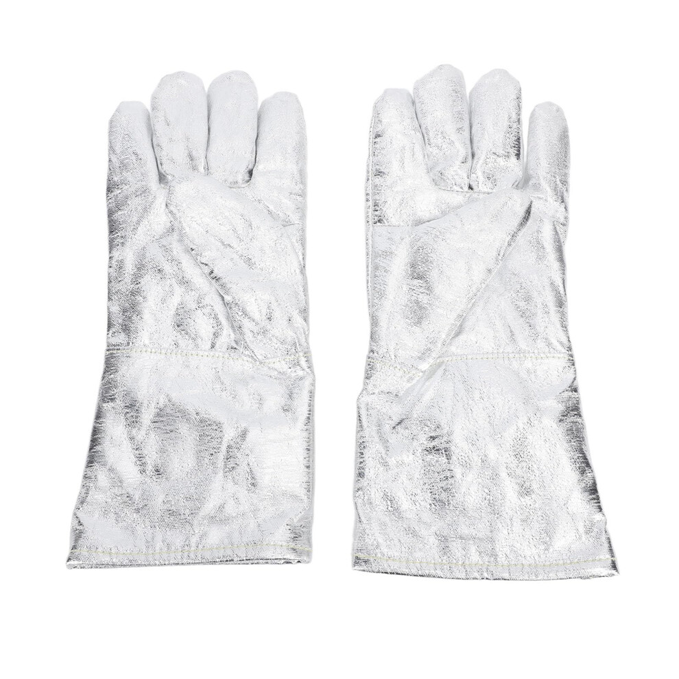 Aluminized Welding Gloves, Metal Casting, Cotton Liner, Aluminum Foil Insulation, High Temp Resistant 9354506361778
