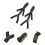 2St Elastische Kinriem Voor Helm Olijfgroen Canvas Hardhat Ski 11