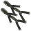 2St Elastische Kinriem Voor Helm Olijfgroen Canvas Hardhat Ski 4