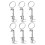 6pcs Keyring Tool Kit Vernier Caliper Keychain Zinc Alloy Pocket Tool Multiuse For Models Model Making Craft Projects 1