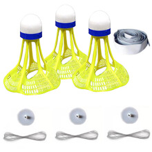 Badminton Training Kit Self Exercise Rebound Trainer With Glowing Highly Elastic Ropes For Indoor Outdoor Use