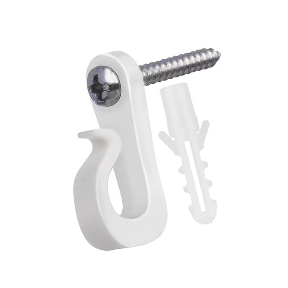 Gutter Hook White For Hanging Holiday Lights And Organizing Space Multipurpose Sturdy Materials 9354506362881