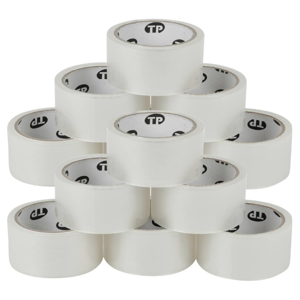 (Set Of 12) Heavy Duty Clear Packaging Tape Rolls 5063536179218