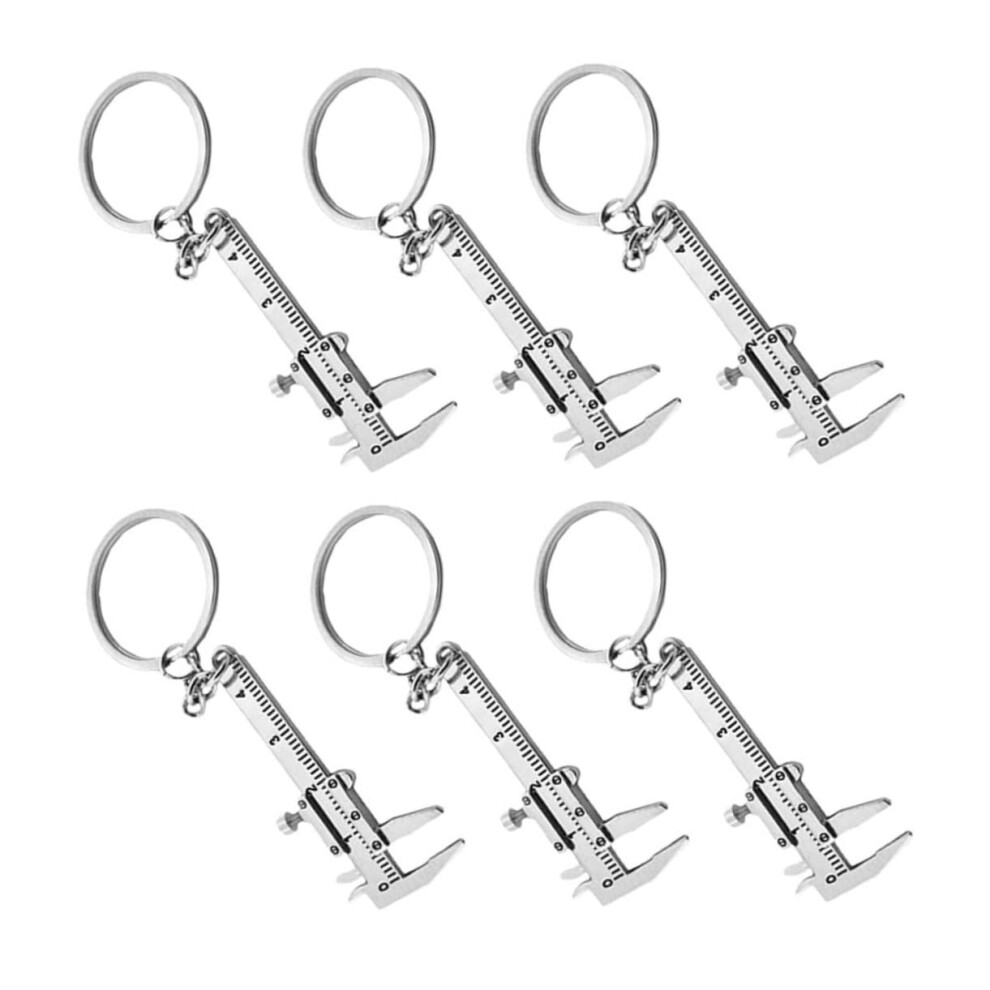 Zinc Alloy Keyring Caliper Mini Tool Pocket Sized Keychain Precision Measuring Ruler 9354506362676