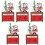 5Stk Holz Weihnachtskalender Santa Geschenk 3